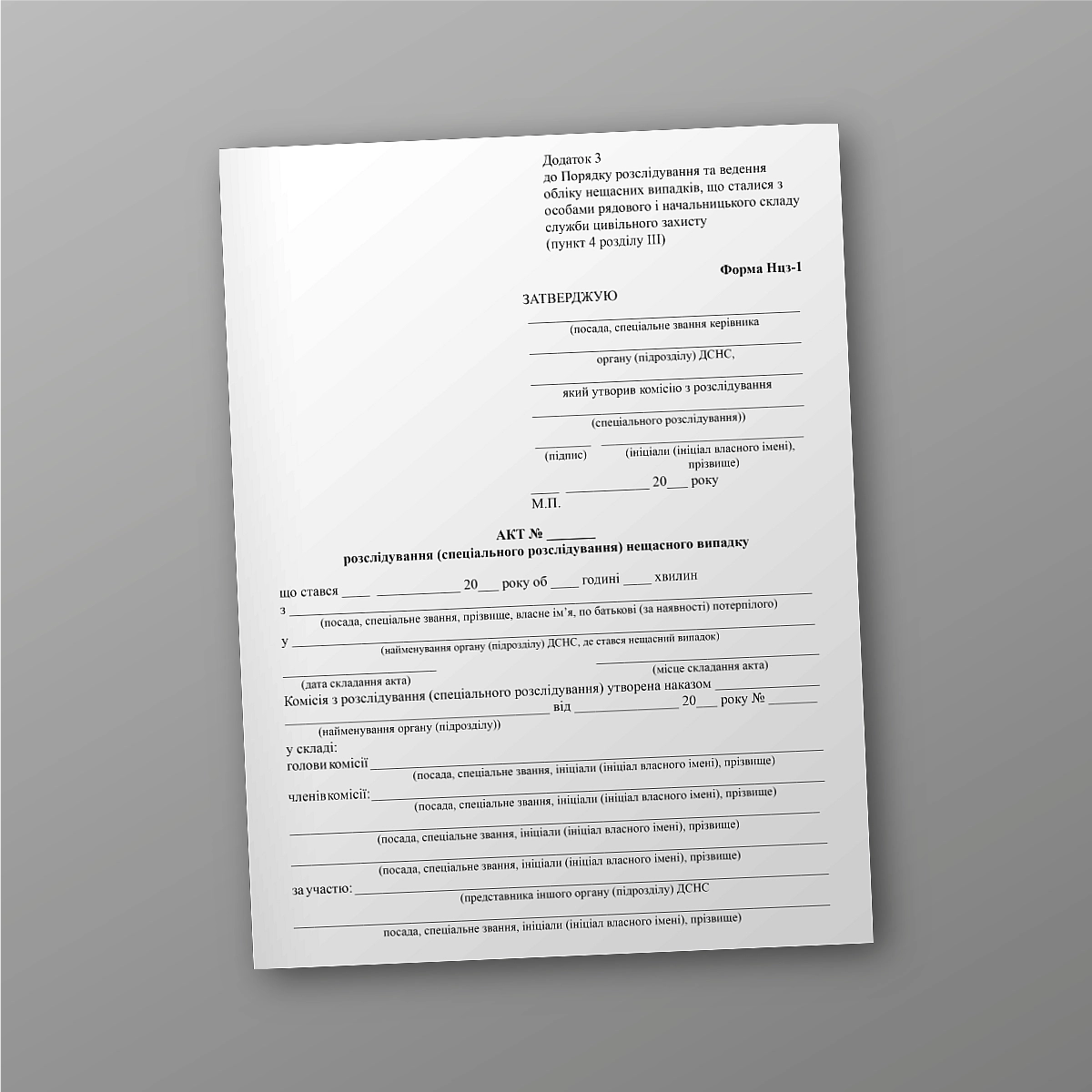 Accident investigation (special investigation) report | PrintTo: