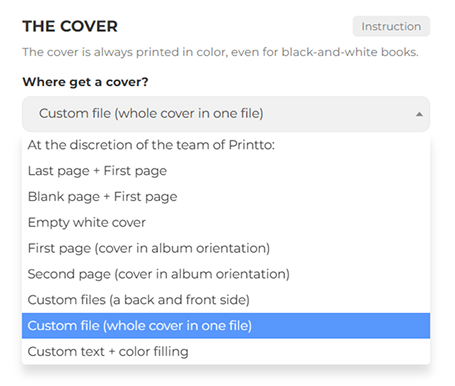 How to choose a cover for a future publication type material