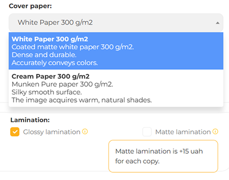 How to choose a cover for a future publication type material