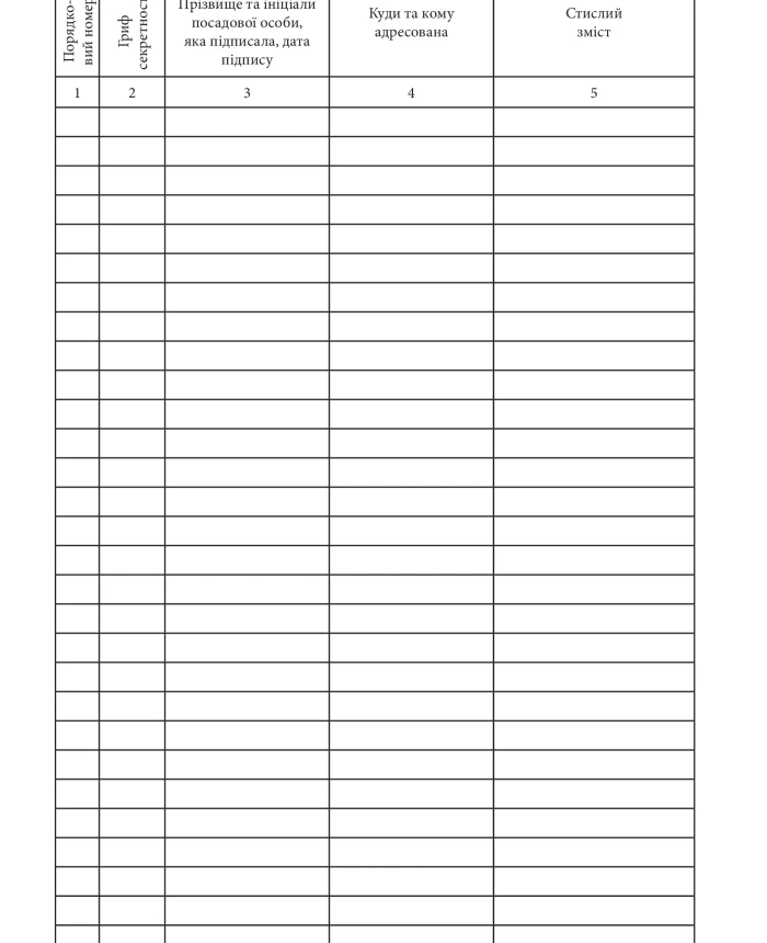 Journal of accounting of outgoing cipher telegrams | PrintTo: