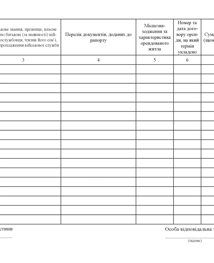 Journal of accounting of lease contracts of residential premises | PrintTo: