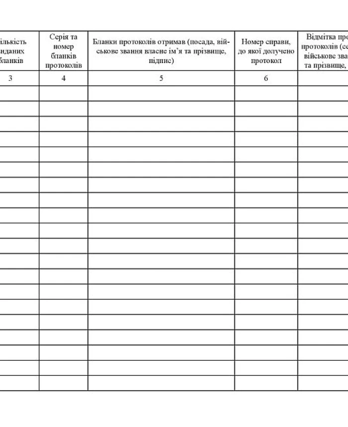 Journal of issuing protocol forms on administrative offenses on the imposition of an administrative fine | PrintTo: