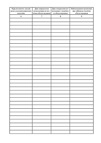 Log book of fire extinguishers | PrintTo: Log book of fire extinguishers на Printto.ua