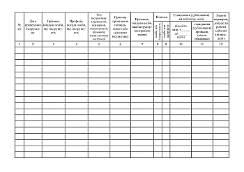 Journal of registration of briefings on occupational health and safety issues at the workplace | PrintTo: Journal of registration of briefings on occupational health and safety issues at the workplace на Printto.ua