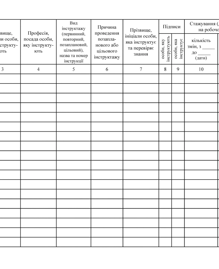 Journal of registration of briefings on occupational health and safety issues at the workplace | PrintTo: Journal of registration of briefings on occupational health and safety issues at the workplace | PrintTo: