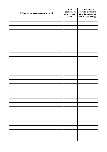 Book of accounting of tangible assets | PrintTo: Книга обліку матеріальних цінностей на Printto.ua