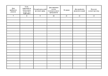 Journal of accounting of amounts subject to collection through judicial authorities | PrintTo: Journal of accounting of amounts subject to collection through judicial authorities на Printto.ua
