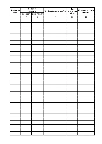 Car production line log | PrintTo: Журнал випуску автомобілів на лінію на Printto.ua