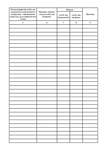 Fire safety training registration book | PrintTo: Книга реєстрації інструктажів з питань пожежної безпеки на Printto.ua