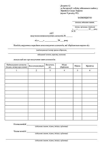 Act of removal of components | PrintTo: Акт извлечения комплектующих элементов на Printto.ua