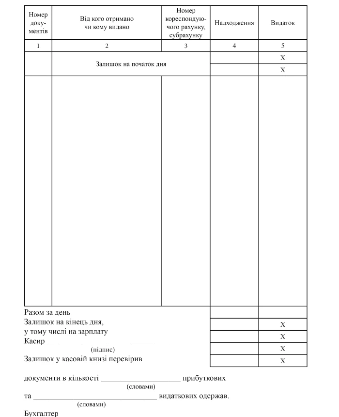 Cash book | PrintTo: