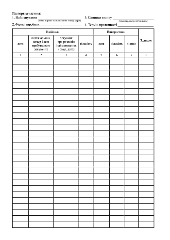 Journal of accounting for diagnostic kits, reagents, medical products in the laboratory used for screening | PrintTo: Журнал обліку діагностичних наборів, реагентів, виробів медичного призначення в лабораторії, що використовуються для скринінгу на Printto.ua