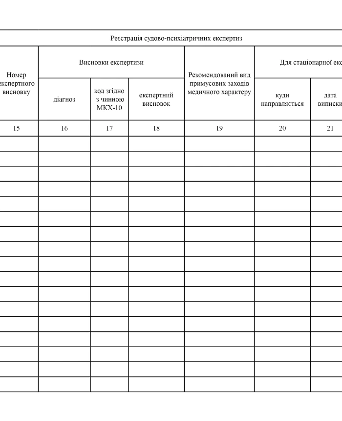 Journal of registration of forensic psychiatric examinations | PrintTo: Journal of registration of forensic psychiatric examinations | PrintTo: