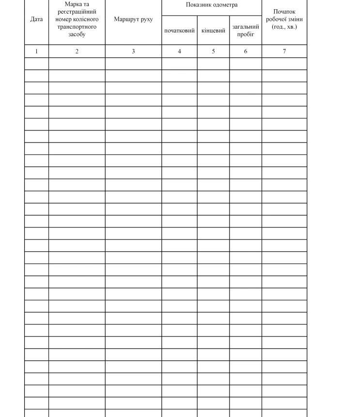 Individual driver's logbook | PrintTo: