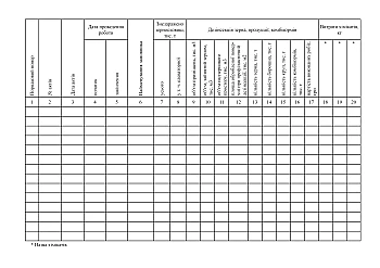 Journal of accounting for the volume of work performed on disinfestation of grain, products and compound feeds | PrintTo: Журнал обліку обсягів виконаних робіт з дезінсекції зерна, продукції й комбікормів на Printto.ua