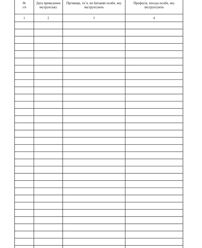 Logbook of registration of instructions on labor protection in the workplace, order 1514 | PrintTo: Logbook of registration of instructions on labor protection in the workplace, order 1514 | PrintTo: