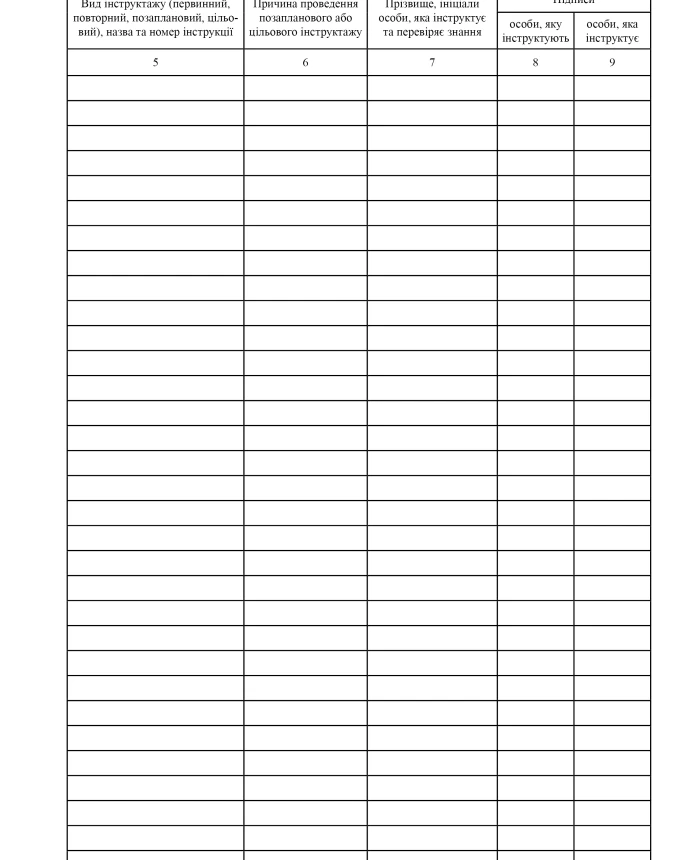 Logbook of registration of instructions on labor protection in the workplace, order 1514 | PrintTo: Logbook of registration of instructions on labor protection in the workplace, order 1514 | PrintTo: