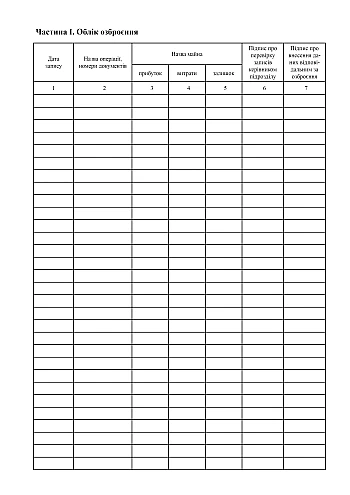 Weapons accounting and recording book | PrintTo: Книга обліку і закріплення озброєння на Printto.ua