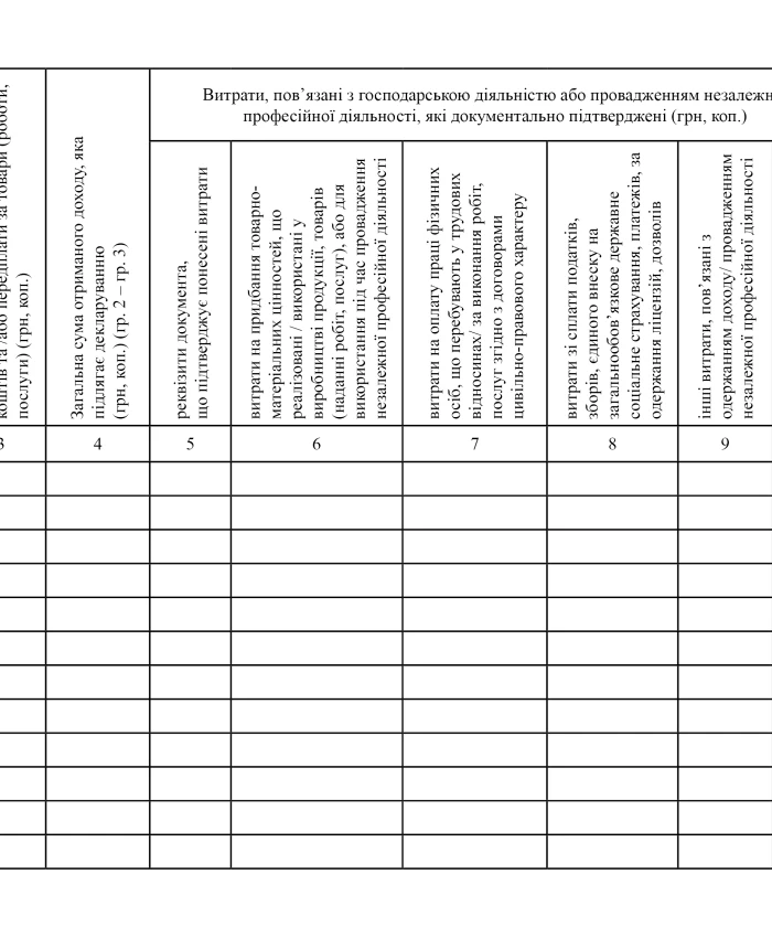 A typical form for accounting for income and expenses by individual entrepreneurs and individuals engaged in independent professional activities | PrintTo: A typical form for accounting for income and expenses by individual entrepreneurs and individuals engaged in independent professional activities | PrintTo: