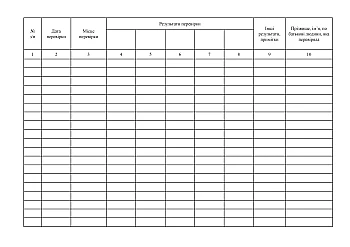 Pest Trap Inspection Log на Printto.ua