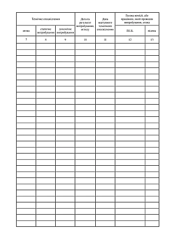 Logbook of accounting and inspection of rigging equipment, mechanisms and devices | PrintTo: Журнал учета и осмотра такелажных средств, механизмов и приспособлений на Printto.ua