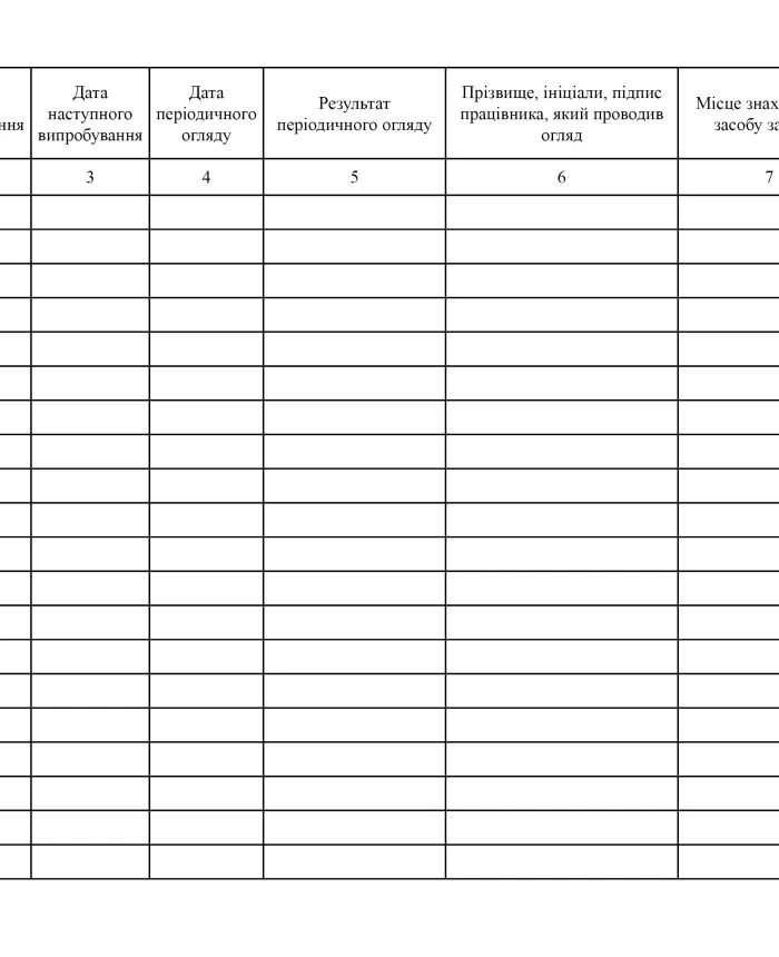 Journal of registration and storage of protective equipment, order 62 | PrintTo: Journal of registration and storage of protective equipment, order 62 | PrintTo: