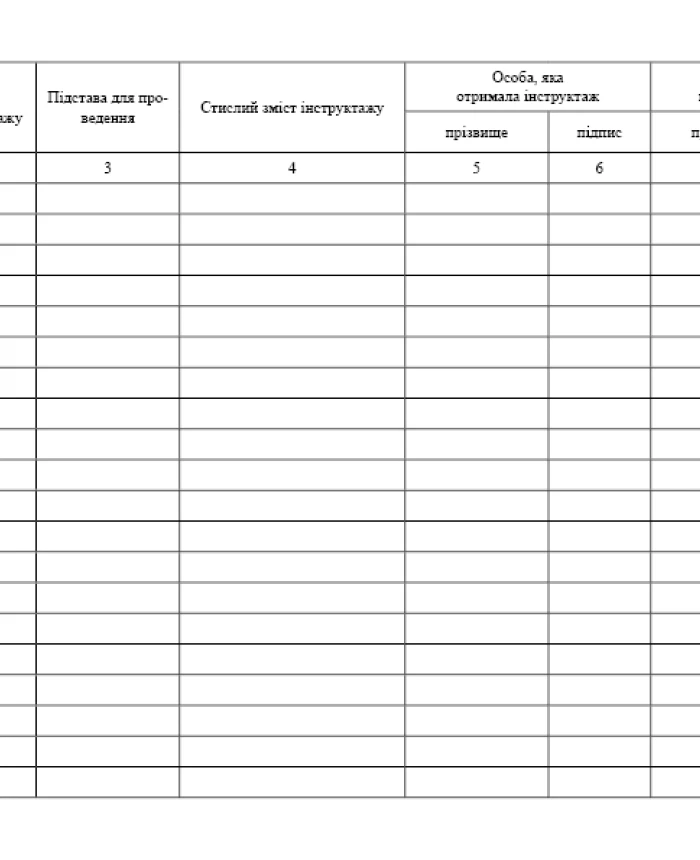 Driver training log, order 432 | PrintTo:
