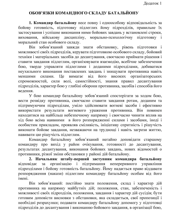 Combat regulations of the airborne assault troops of the Armed Forces of Ukraine, part II (battalion, battalion tactical group) | PrintTo: Combat regulations of the airborne assault troops of the Armed Forces of Ukraine, part II (battalion, battalion tactical group) | PrintTo: