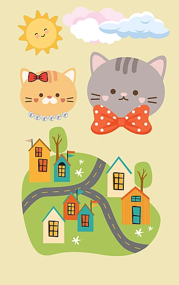 A very happy book about cats Mike and Sandra | PrintTo: A very happy book about cats Mike and Sandra на Printto.ua