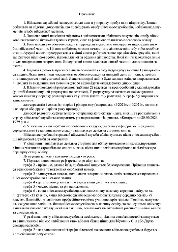 Книга обліку особового складу, портретна орієнтація на Printto.ua