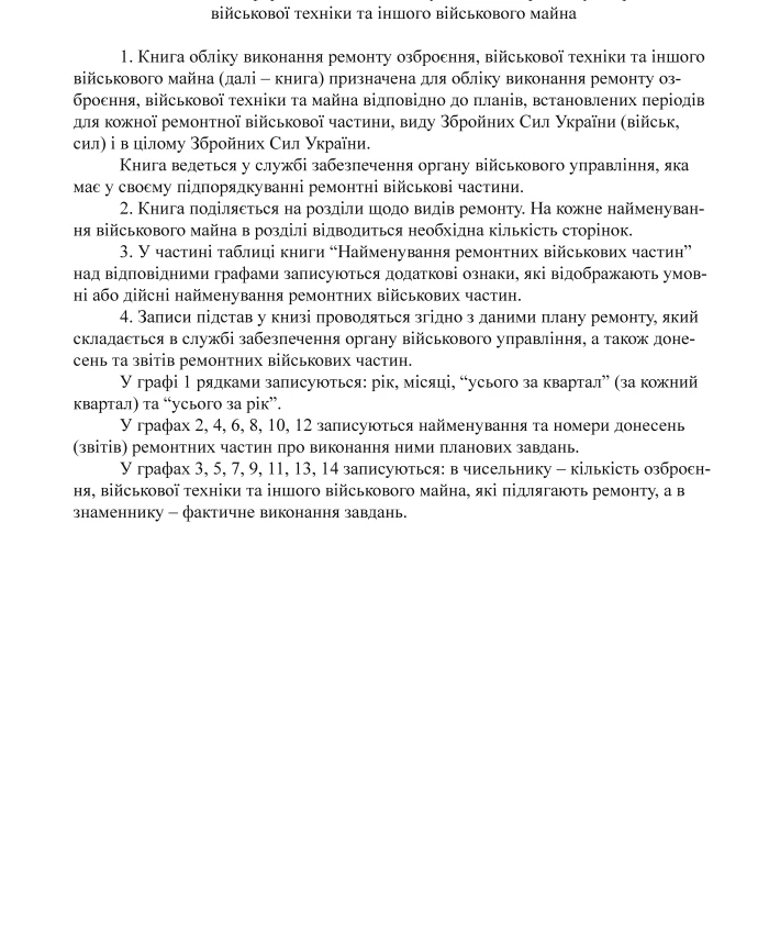 Record book for the repair of military equipment and other military property | PrintTo: