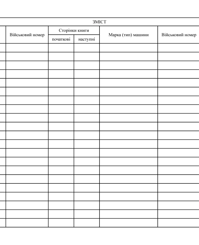 Accounting book of fuel and oil consumption machines | PrintTo: