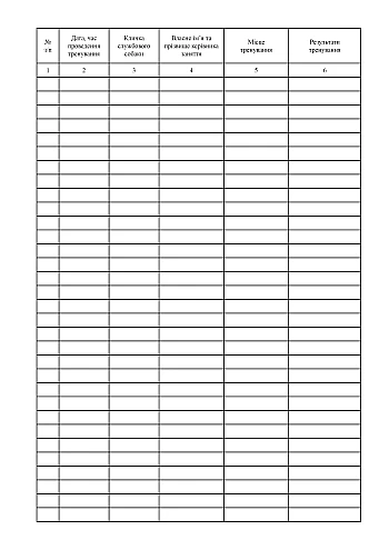 Service dog training log | PrintTo: Журнал тренировок служебных собак на Printto.ua