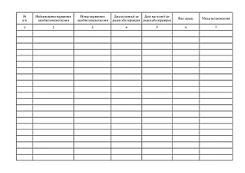 Logbook for primary fire extinguishing equipment | PrintTo: Журнал обліку первинних засобів пожежогасіння на Printto.ua