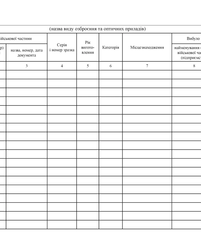 Weapons registration book | PrintTo:
