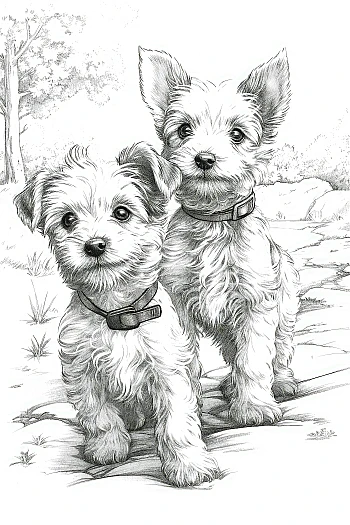 Paws and Whiskers The Great Puppy Quest – an adventure in a coloring book for children aged 8-12 | PrintTo: Paws and Whiskers The Great Puppy Quest – an adventure in a coloring book for children aged 8-12 на Printto.ua