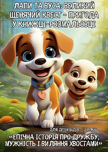 Paws and Whiskers The Great Puppy Quest – an adventure in a coloring book for children aged 8-12 | PrintTo: