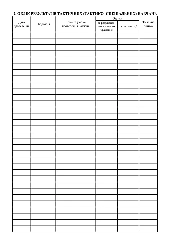 Logbook of combat training of the company на Printto.ua
