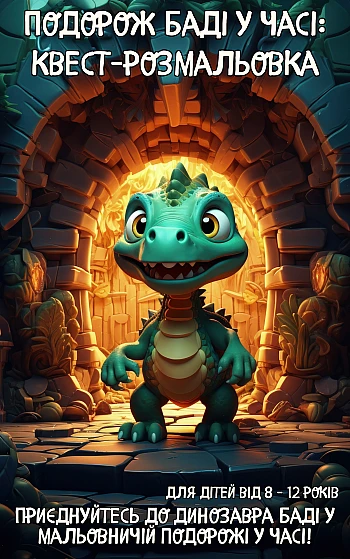 Buddy the Dinosaur's Journey through Time coloring quest for children aged 8 to 12 years | PrintTo: