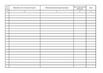 Journal of accounting procedures | PrintTo: Журнал учета процедур на Printto.ua