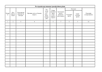 Journal of registration of transfusion of transfusion fluids | PrintTo: Журнал регистрации переливания трансфузионных жидкостей на Printto.ua