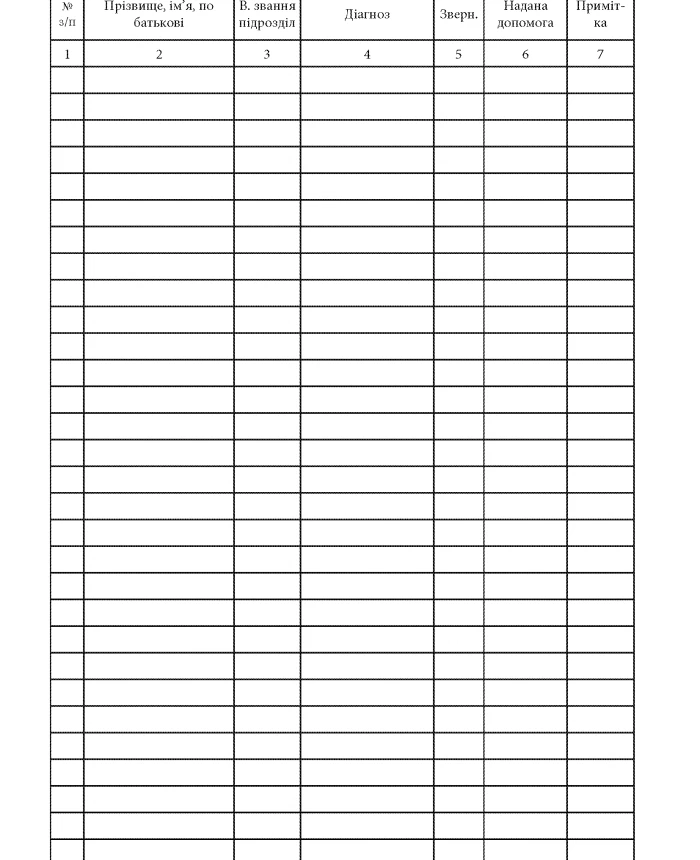 Logbook of outpatient admissions of the medical center | PrintTo: Logbook of outpatient admissions of the medical center | PrintTo: