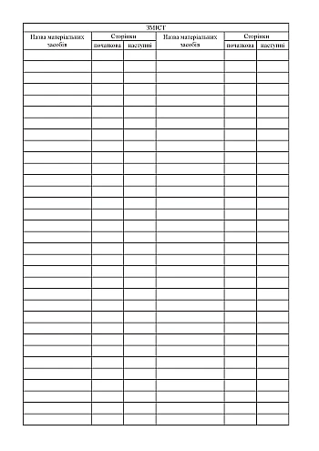 Book of accounting for the availability and movement of material resources | PrintTo: Book of accounting for the availability and movement of material resources на Printto.ua