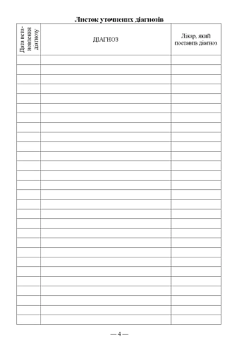 Медицинская Книга, Форма №2 на Printto.ua