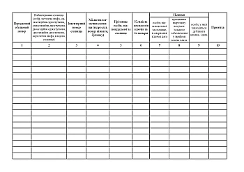 Journal of storage (safes), metal cabinets, keys to them (form 6) | PrintTo: Journal of storage (safes), metal cabinets, keys to them (form 6) на Printto.ua