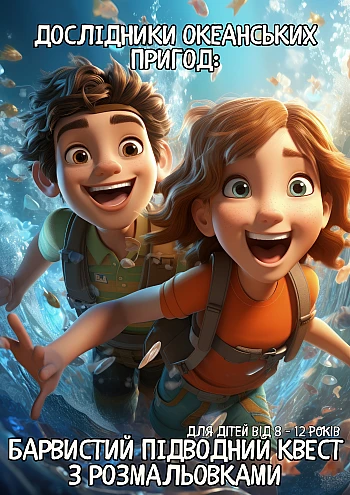 Ocean Adventure Explorers: Underwater Quest coloring book for 8-12 year olds | PrintTo: Ocean Adventure Explorers: Underwater Quest coloring book for 8-12 year olds на Printto.ua