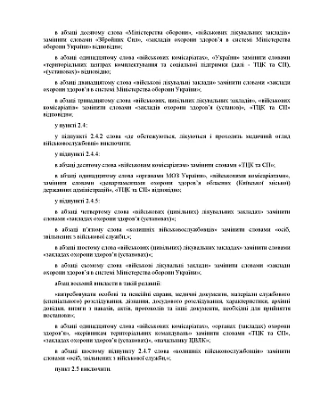 Order 490 + Appendices. On the approval of the Amendments to the Regulation on military medical examination in the Armed Forces of Ukraine | PrintTo: Приказ 490+ Приложения. Об утверждении Изменений в Положение о военно-врачебной экспертизе в Вооруженных Силах Украины на Printto.ua