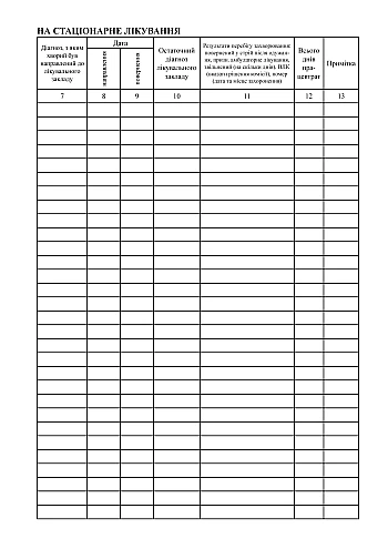 Record book of patients referred for inpatient treatment, VLC, and persons requiring systematic medical observation | PrintTo: Книга учета больных, направленных на стационарное лечение, ВЛК, и лиц, нуждающихся в систематическом лекарственном наблюдении на Printto.ua