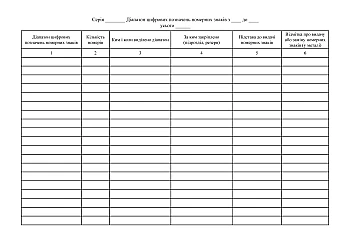 Book of registration of license plate ranges of cars and trailers | PrintTo: Книга учета диапазонов номерных знаков машин и прицепов на Printto.ua