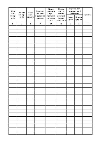 Journal of registration of incoming reports | PrintTo: Журнал регистрации входящих рапортов на Printto.ua